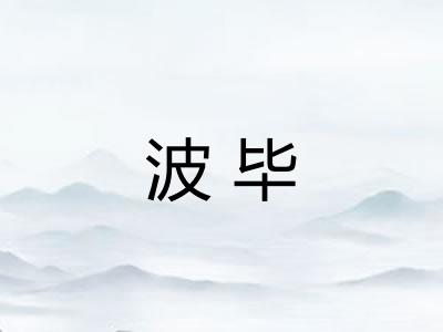 波毕