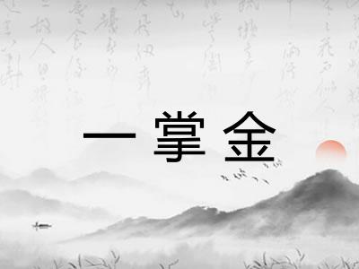 一掌金