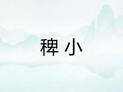 稗小