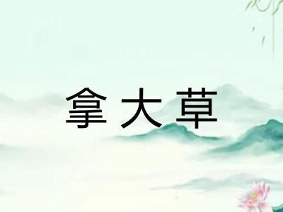 拿大草