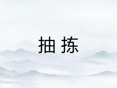 抽拣