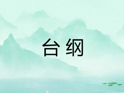 台纲