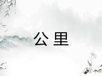 公里
