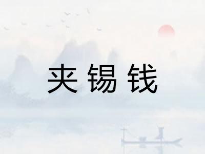 夹锡钱