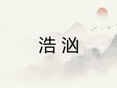 浩汹