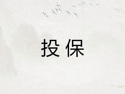 投保