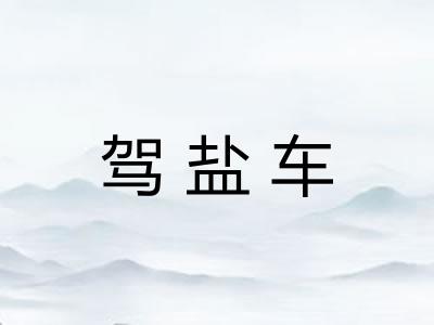 驾盐车