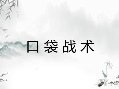 口袋战术