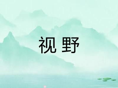 视野