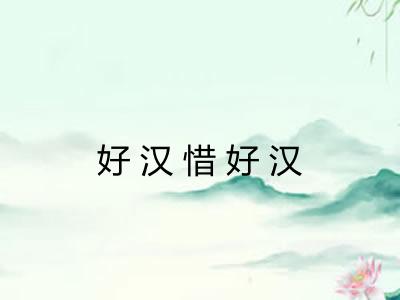 好汉惜好汉
