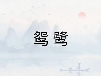 鸳鹭