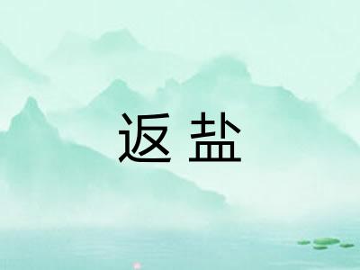 返盐