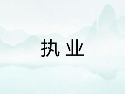执业