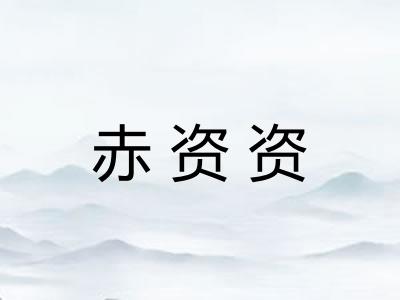 赤资资