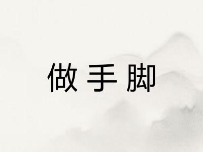 做手脚
