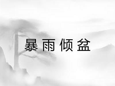 暴雨倾盆