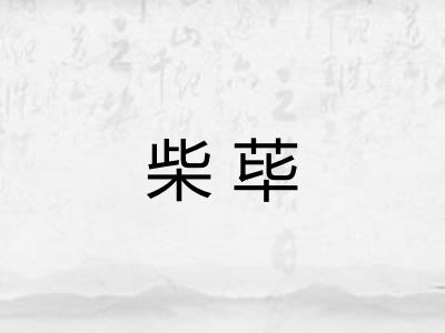 柴荜