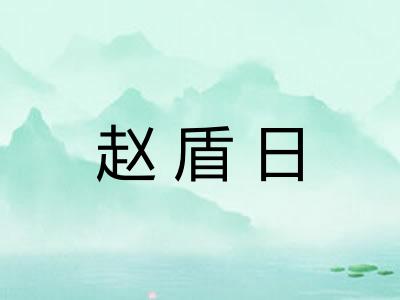 赵盾日