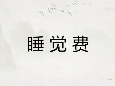 睡觉费
