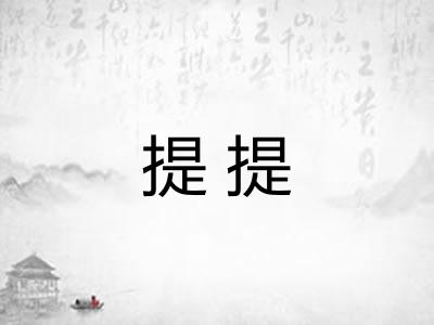 提提