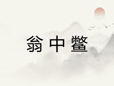 翁中鳖