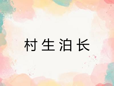 村生泊长