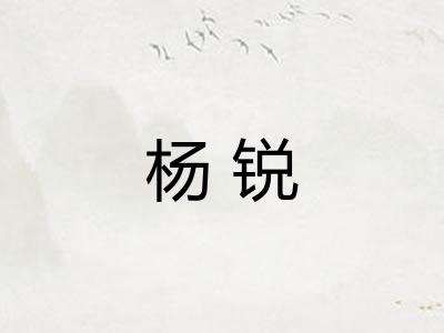 杨锐