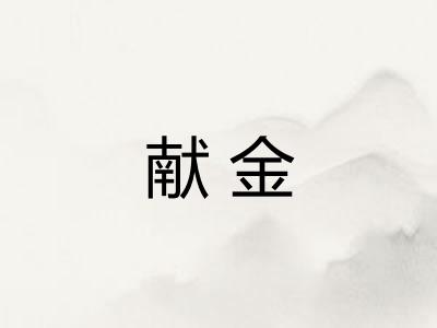 献金
