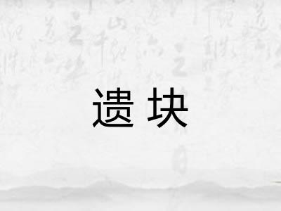 遗块