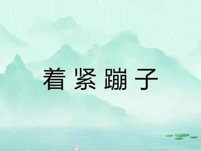 着紧蹦子