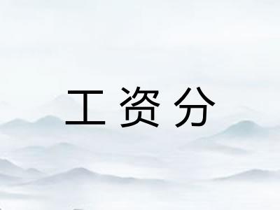 工资分