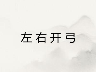 左右开弓