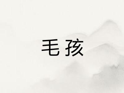 毛孩