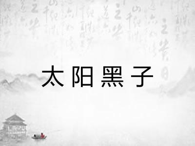 太阳黑子