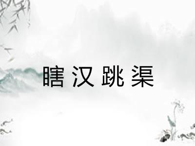 瞎汉跳渠