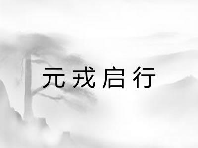 元戎启行