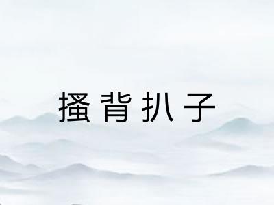 搔背扒子