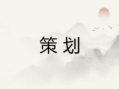 策划