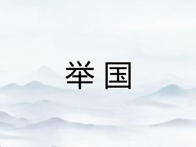 举国