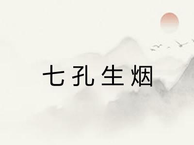 七孔生烟