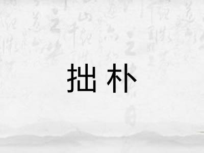 拙朴