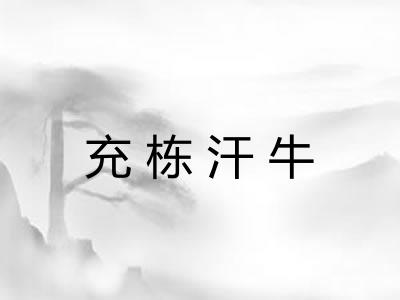 充栋汗牛
