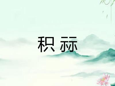 积祘