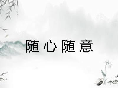 随心随意