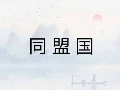 同盟国