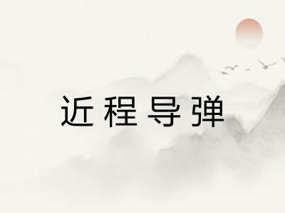 近程导弹