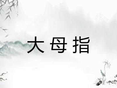 大母指