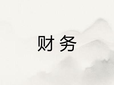 财务