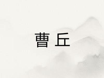 曹丘