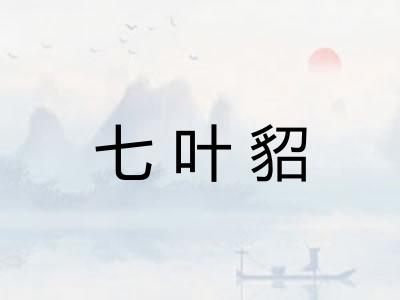 七叶貂